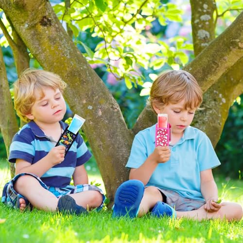 6 Stück Popsicle Halter Taschen, Ice Pop Neopren Anti Frosting Sleeves für Kinder, Wiederverwendbare Popsicle Halter Taschen Wassereis Tasche Frostschutzeis Pop Ärmel für Sommer Pool Party