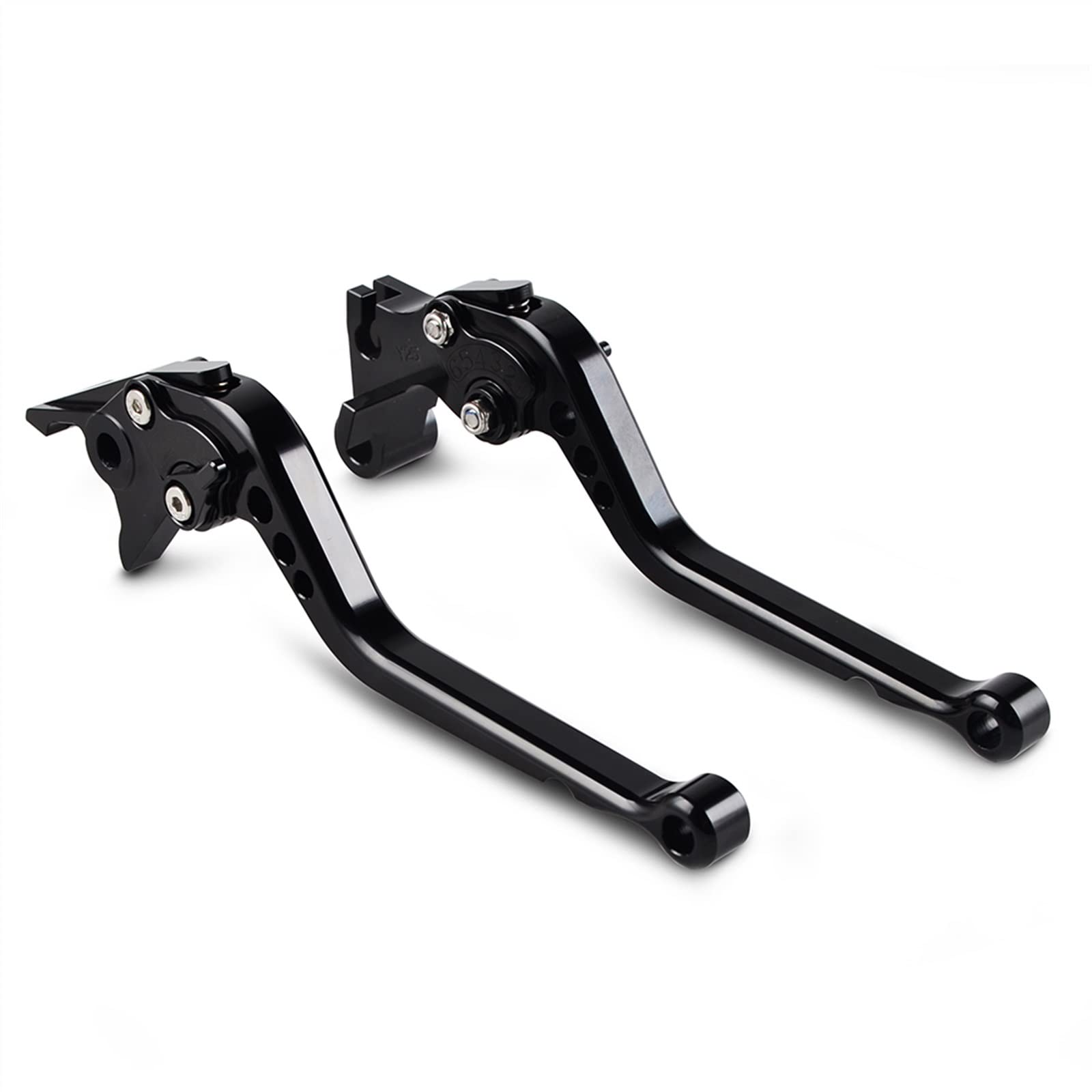 Moto Leviers d'embrayage De Frein pour Triumph pour Speed Triple 2008 2009 2010 pour Daytona 675 2006-2017 Levier d'embrayage De Frein Réglable De Moto (Couleur : Long Black)