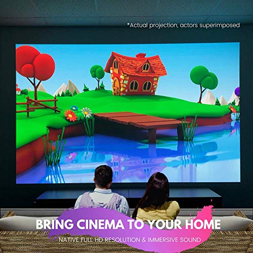 Aaxa Technologies M6 Full Hd Micro Led Projector With Built-In Battery - Native 1920 X 1080P Fhd Resolution, 1200 Lumens, 30,000 Hour Leds, Onboard Media Player, Business/Home Theater Use #TOP5