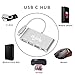 USB C Hub Aluminum Adapter - ikling ik1611S (2017 Ultra Slim Portable USB C to USB A USB C Power Adapter for MacBook, MacBook Pro 2016, Lenovo, Asus, Google Pixel, USB Type C Device Owner