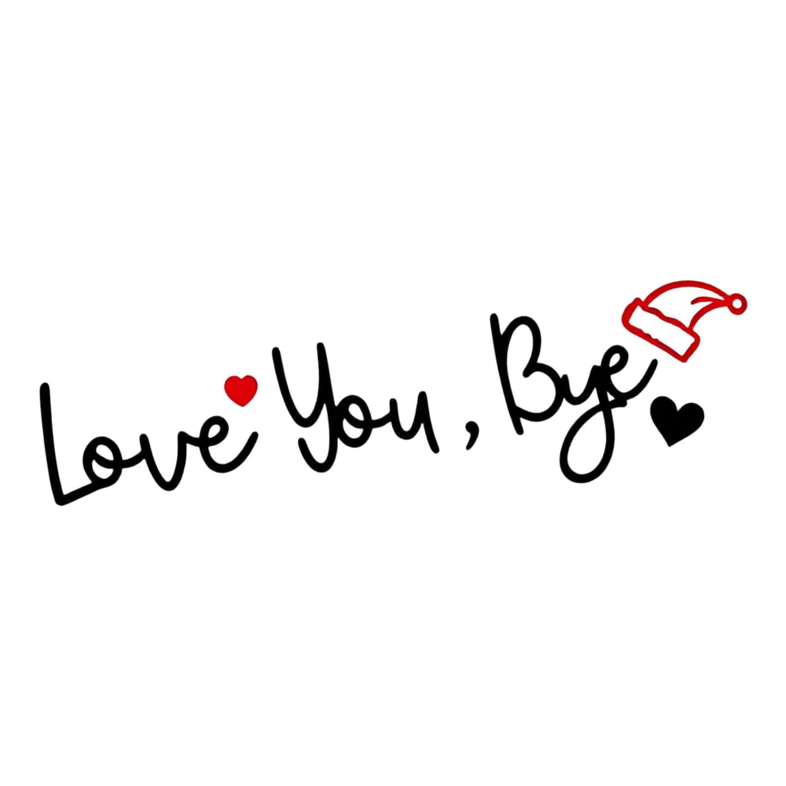 Retro Love You Bye Sign Wall Decors Love You Bye Acrylic Sign Wall Art to Express Warm for Your Family Housewarming Gift Acrylic