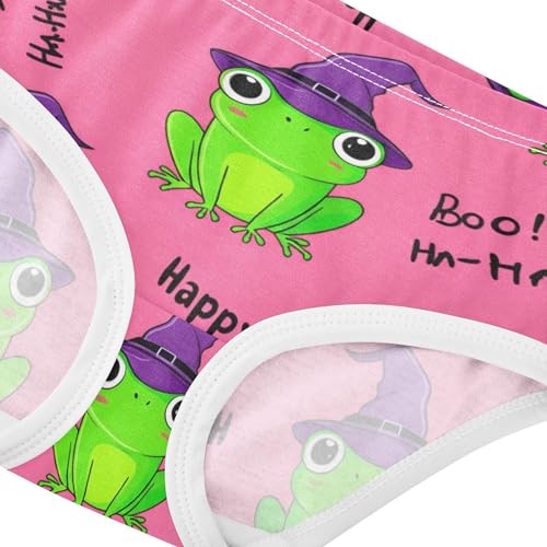 Girls Underwear Toddlers 2t Cotton Cute Panties Girl Animals Briefs Undies Kids Cute Green Frogs Wizard Pink4