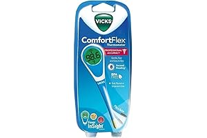Vicks ComfortFlex Digital Thermometer - Quick and Accurate Temperature Readings in 8 Seconds