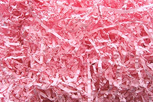 SKYTE® Easter Shredded Tissue Paper for Hamper Baskets Decoration Gift 50g Packaging and Gift Box Filling Arts & Craft Kraft (Pink)
