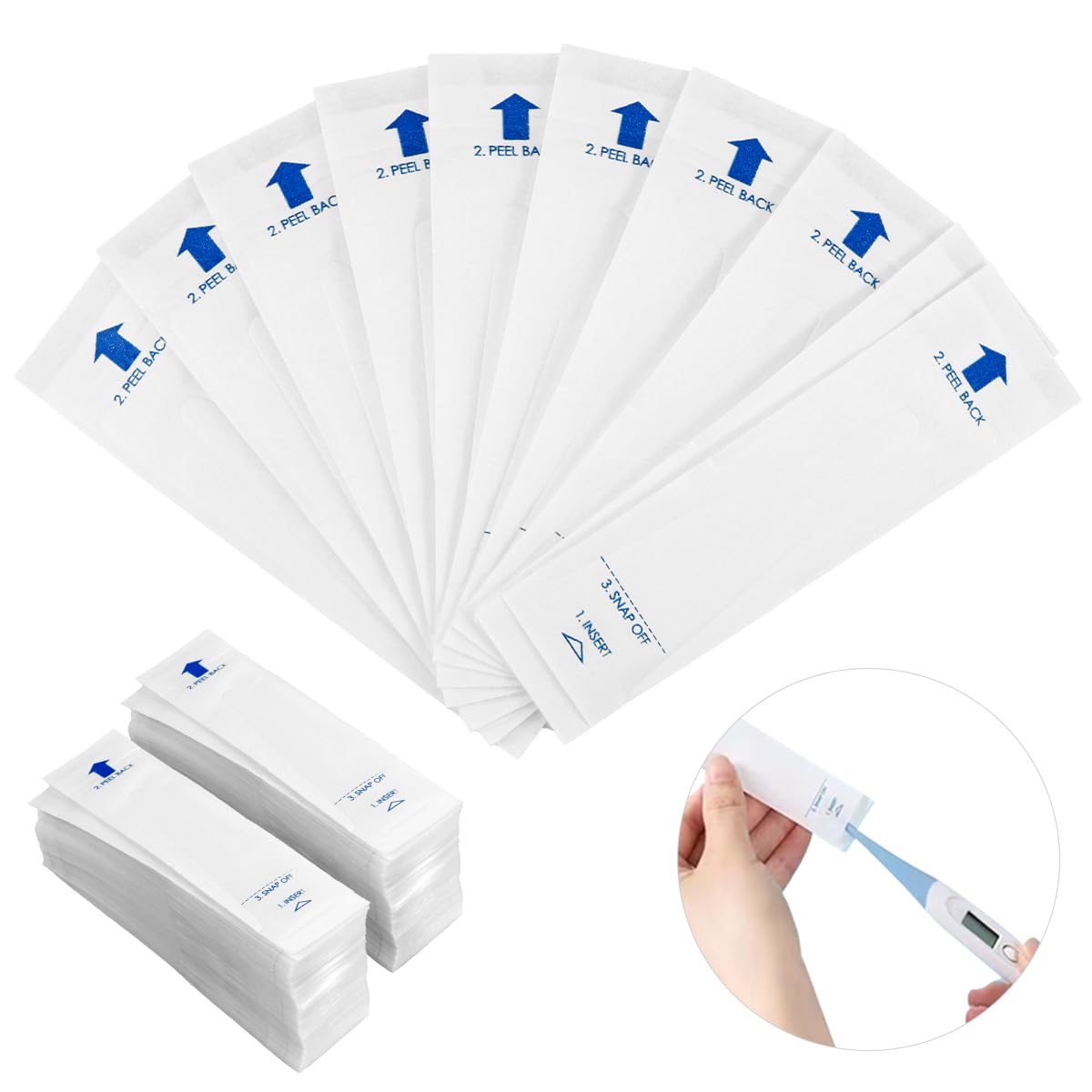 FERCAISH 200 Pcs Disposable Probe Covers for Digital