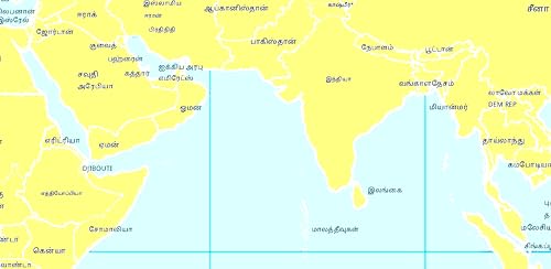 World Map in Tamil