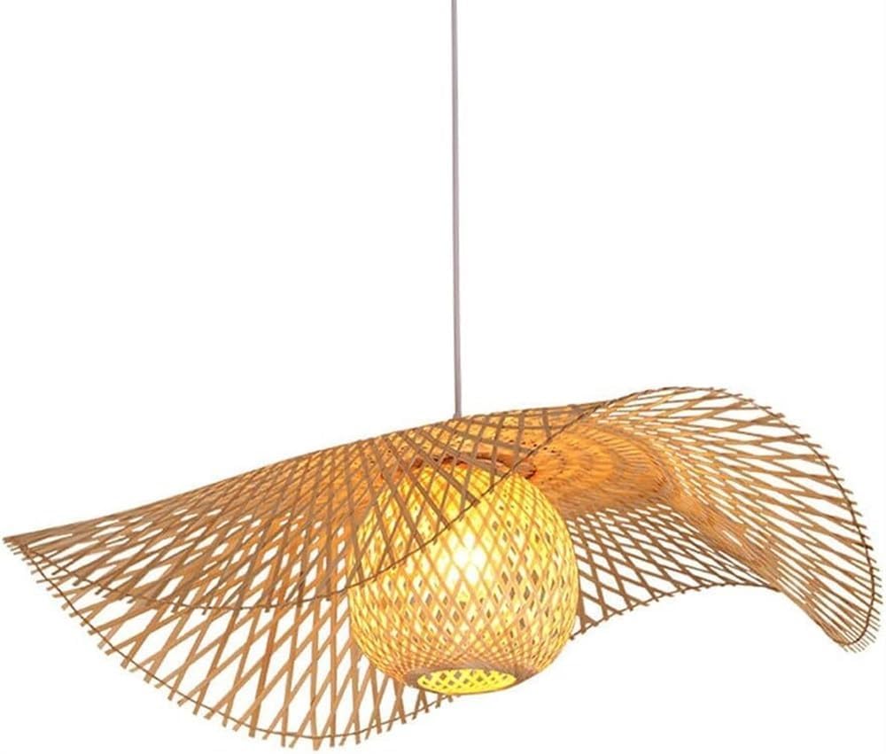 Suspension en rotin faite main pour illuminer vos repas - 8