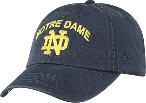 ND Collegiate Adjustable Hats (Adjustable Hat, ND Arch Navy)