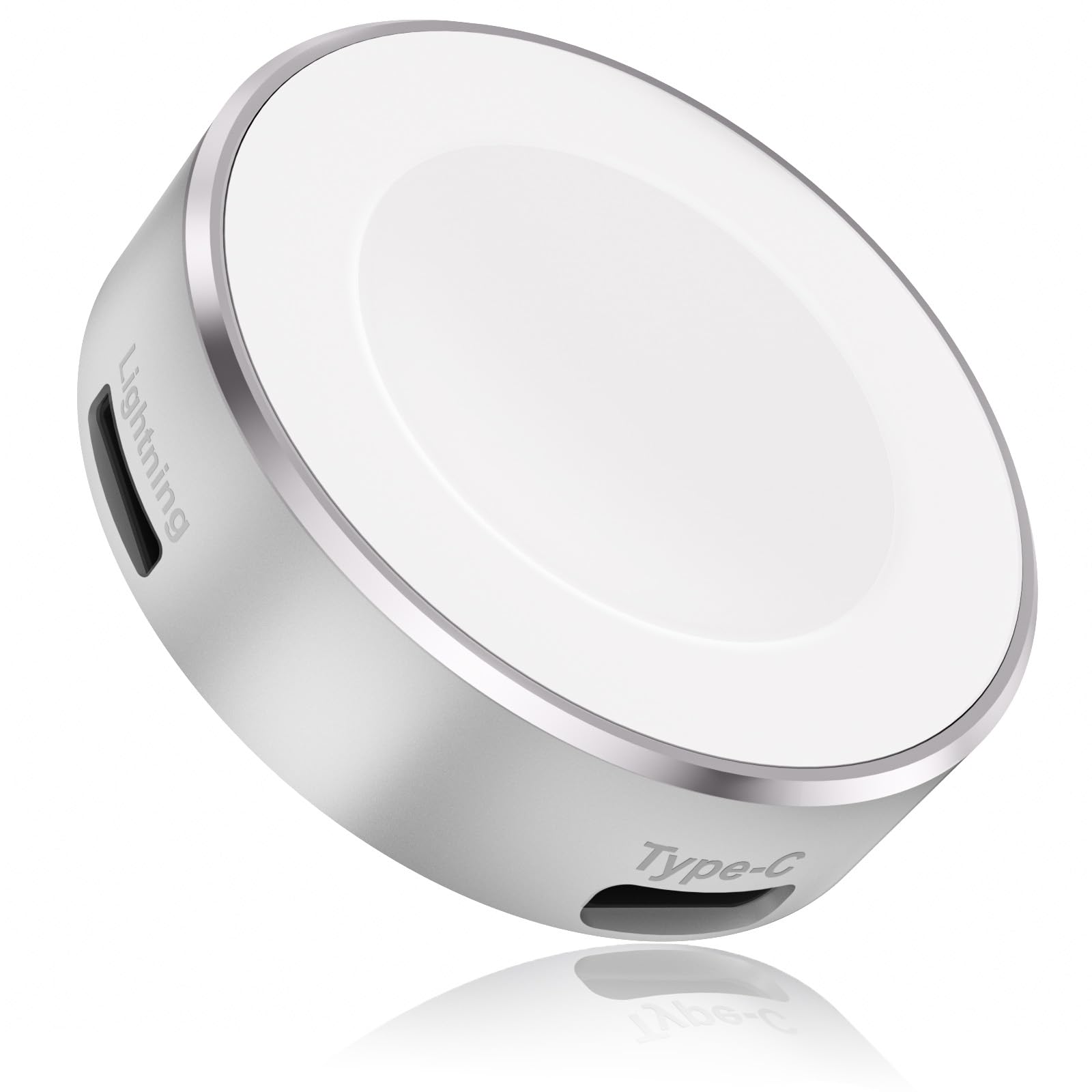 5W iWatch Charger for Apple Watch 11, Portable Wireless Charger with USB C &amp; iPhone Power Port, Travel Keychain for Apple Watch Series 10/9/8/UItra/7/6/5/4/3/2/SE