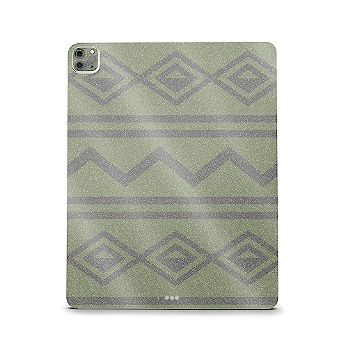 Image of MightySkins Carbon Fiber Skin Compatible with Apple iPad Pro 12.9 inch M2 6th Gen (2022) Full Wrap Kit - Green Western | Protective, Durable Textured Carbon Fiber Finish | Easy to Apply | Made in The USA