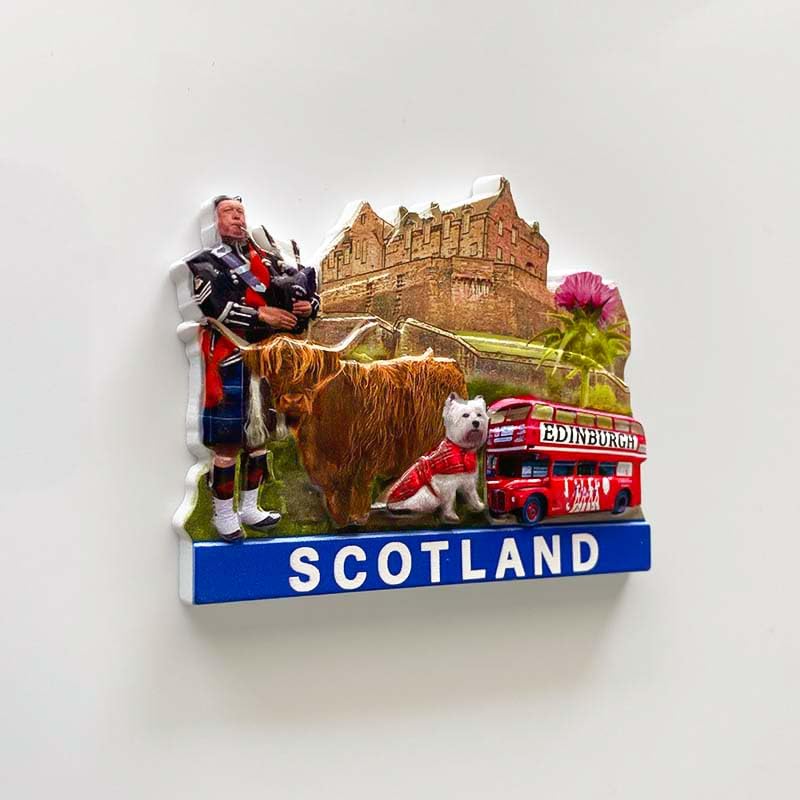 Imán decorativo 3D Escocia Castillo Edimburgo