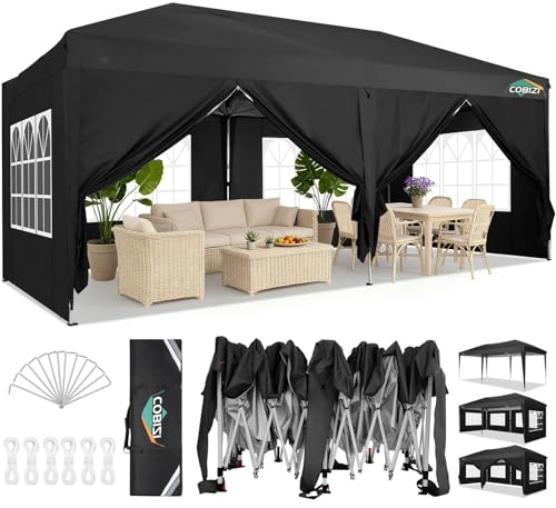 COBIZI Faltpavillon 3x6 Pavillon Wasserdicht Winterfest Pop Up...