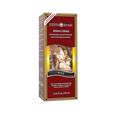 Surya Brasil: Natural Henna Cream, Black 2.31 oz (2 pack)