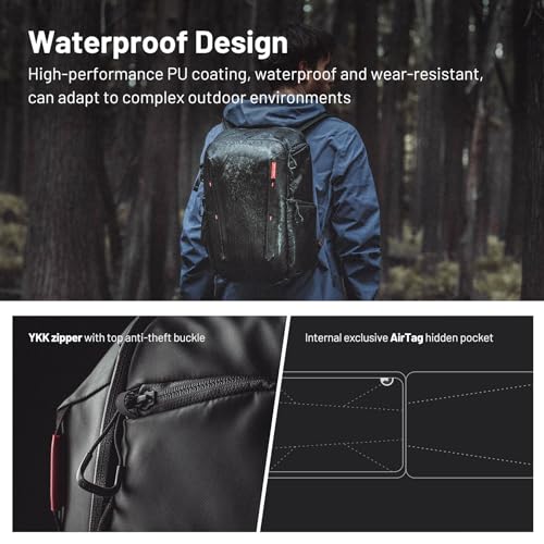 PGYTECH OneMo Lite Camera Backpack 22L for DJI, Sony, Canon, Nikon, OSMO Action/Pocket, DSLR/SLR Mirrorless, Camera Tripod Photographer Bag Gift, Camera Pack Black, Weekend Bag