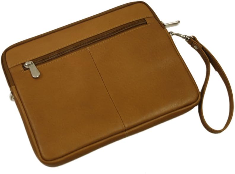 Piel Leather Ipad Sleeve, Saddle, One Size