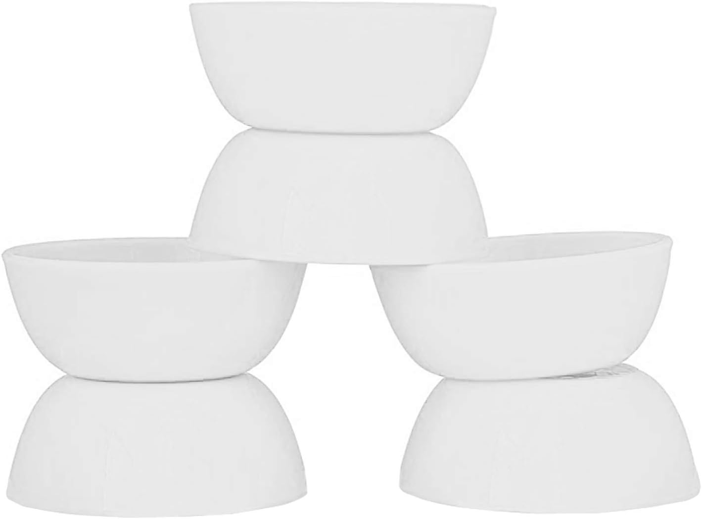 Buy Signoraware Plastic Serving Bowl 220 ml, Set of 6, White Online