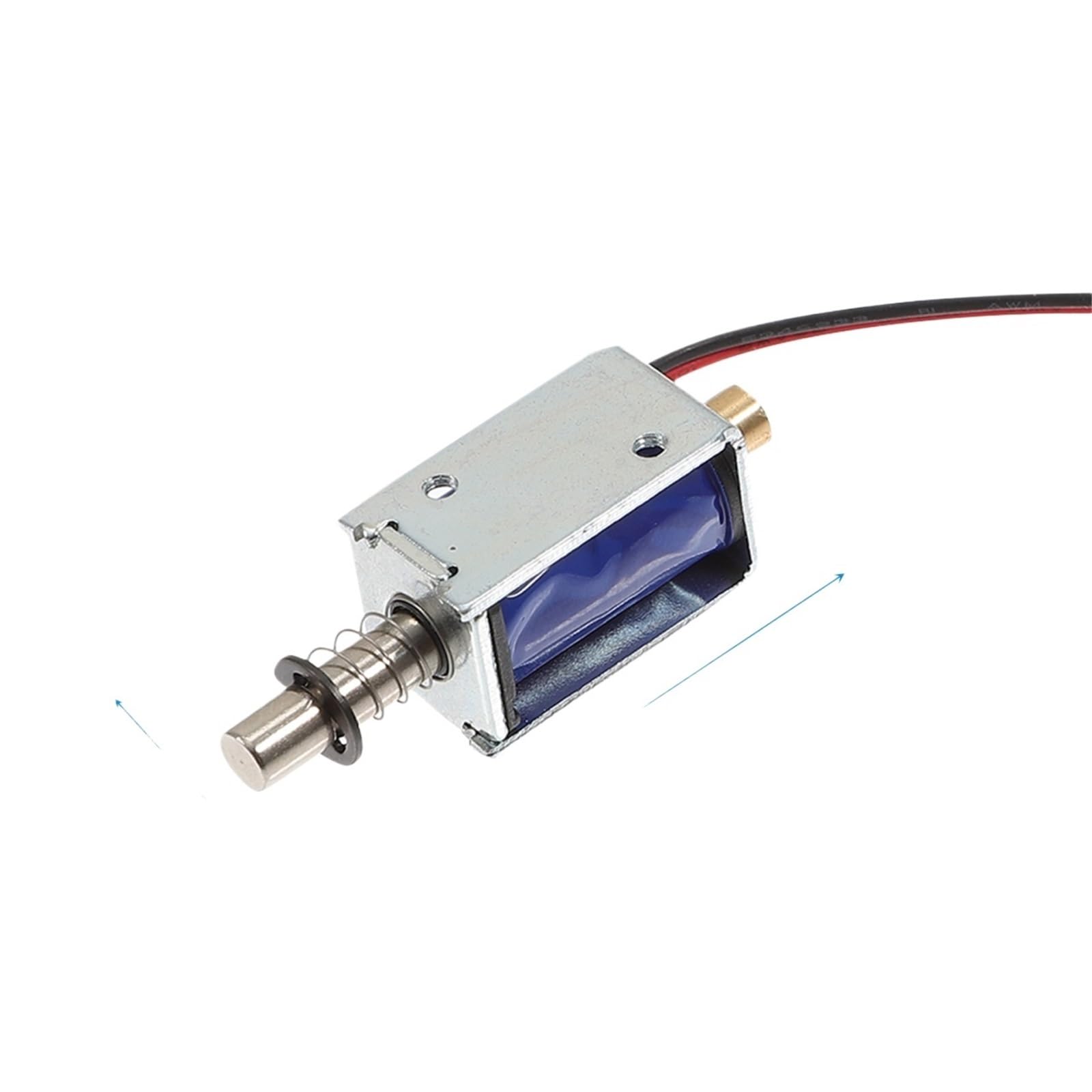 Solenoide electroimán de empuje de 12 V de movimiento lineal actuador de válvula de resorte para máquinas expendedoras