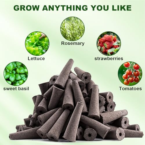 Image of 73 Pack Hydroponic Pods Supplies for Aerogarden Pods, Grow Sponges for Hydroponics, Seed Pods Kit with 30 Grow Sponges, 30 Pod Labels,12 Plant Labels, 1 Tweezer for Hydroponic Indoor Garden System