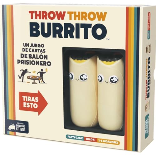 Exploding Kittens | Throw Throw Burrito | Juego para Fiestas de Balón...