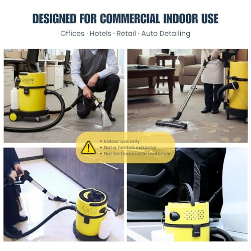 SANITMAX SM20 Commercial Wet Dry Vacuum Cleaner, 5-Gallon Multi-Function Carpet Cleaning Vacuum with Spray Extraction & Blower, HEPA Filter, 1200W 120V for Offices, Auto Detailing - Thumbnail 6
