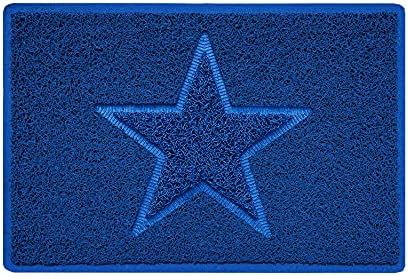 Nicoman Star Shape Embossed Entrance Door Mat Non Slip Dirt Trapper PVC Spaghetti Mat with Rubber Base