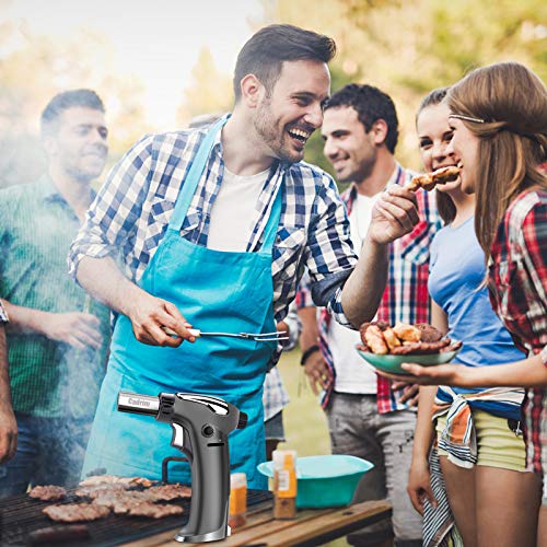 Küchenbrenne Flambierbrenner, Blowtorch kitchen Burner mit Sicherheitsschloss Refillable Butane Gasbrennerfür die Küche… – Bild 3