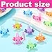 Junkin 48 Pcs Mini Axolotl Resin Charms Miniature Axolotl Ornament Tiny Animal Figures for DIY Garden Dollhouse Birthday Party Decoration Aquarium