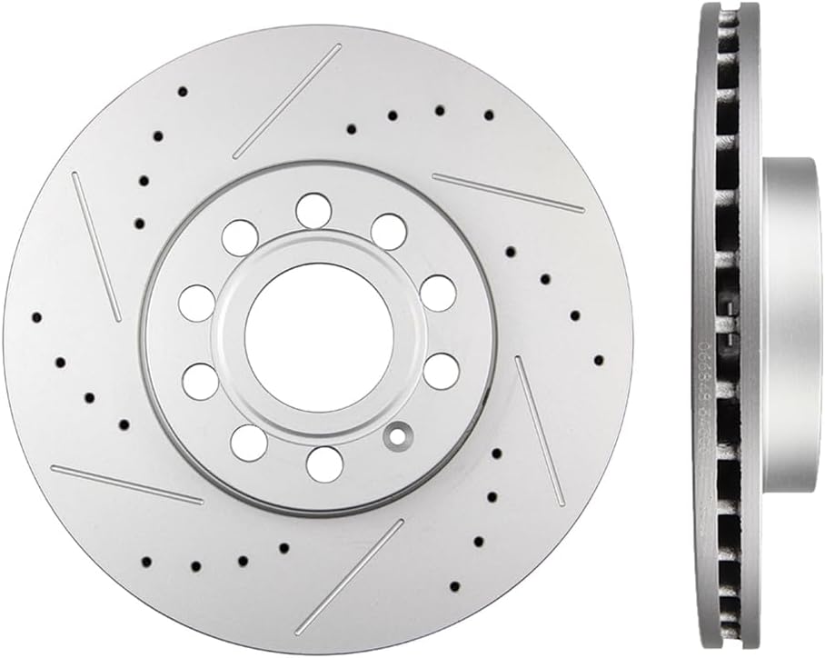 SCITOO Disc Brake Rotors Kits 34303 Front Vented Brake Rotors Fit For Audi For A3 2009-2013 2015-2016,For Audi For A3 Quattro 2009-2013,For Volkswagen For Beetle 2012-2019