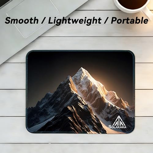 Image of SOLAKAKA Printed Square Mouse Pad,Washable Fabric,Stitched Edge Computer Mouse Mat with Non-Slip Natural Rubber Base,Mouse Pads for Laptop 11 inchx9.5 inchx0.08 inch Inch