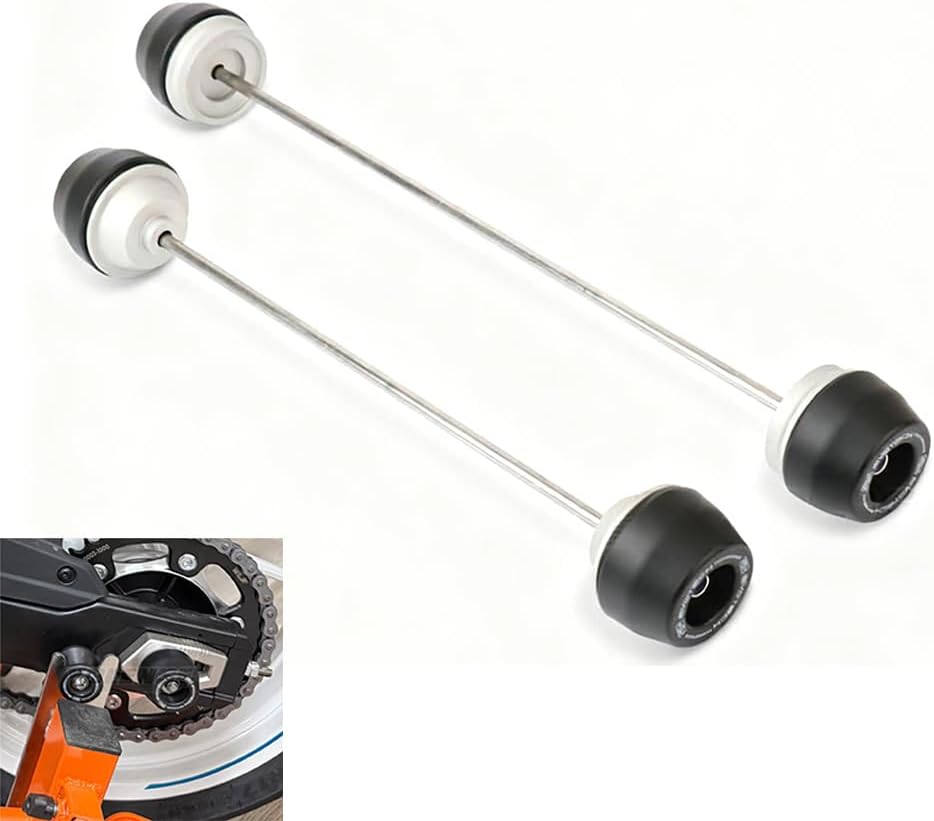 ALmart Motorcycle Front & Rear Fork Axle Slider Wheel Protector Crash Guard for CFMOTO 450SS 450SR-S 450NK