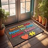 XYBH Stuff For Boys Room Don'T Ever Judge Pop'Ser You Judge Autism. Paillasson d'hiver pour porche et extérieur (50 x 80 cm)