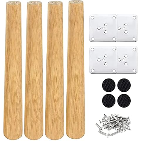 Drenky 4Pcs Solid Wood Furniture Legs Cover