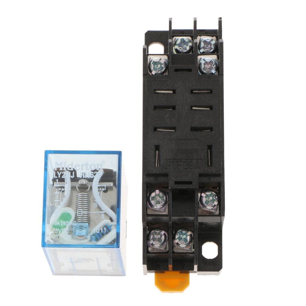 BNF®Relay LY2NJ 10A 8 PIN 2NO 2NC DC 24V Small Power Relay with Socket Base-image-12