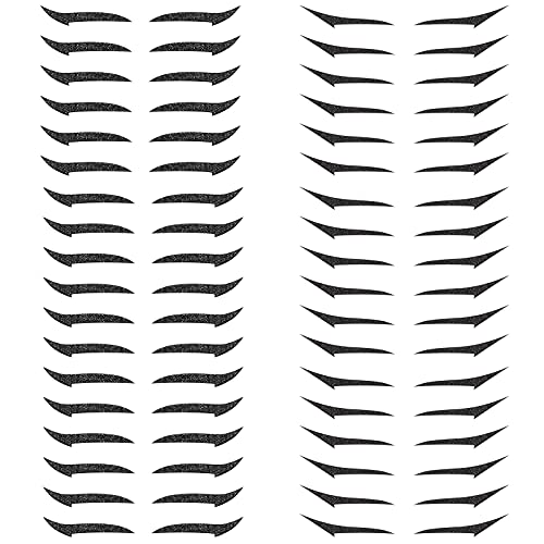 36 Pairs Reusable Eyeliner Stickers Makeup Eyeliner Eyeshadow Waterproof Reusable Eyeliner Stickers Double Eyelid Tape Invisible Self-adhesive Eye Line Strip Sticker Eye Makeup Tool for Women Dress Up