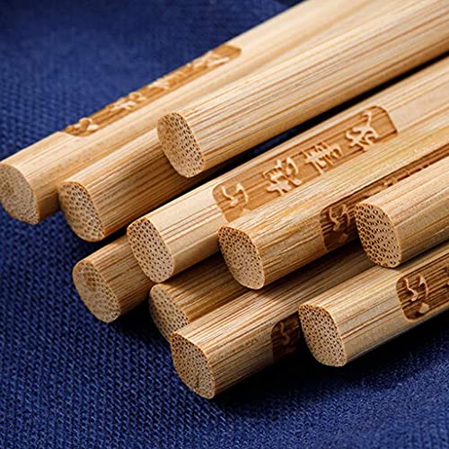 Coffret Cadeau de Baguettes de Luxe en Bois réutilisables avec étui, 20 Paires dses en Bois Naturel, Baguettes japonaises antidérapantes pour Sushi, Coffret Cadeau, Lavable au Lave-Vaisselle