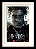  Harry Potter 1art1 Poster Die Heiligtümer des Todes, Teil 2, Harry, Daniel Radcliffe Gerahmtes Bild Mit Edlem Passepartout  Wand-Bilder  Im Bilderrahmen 40x30 cm