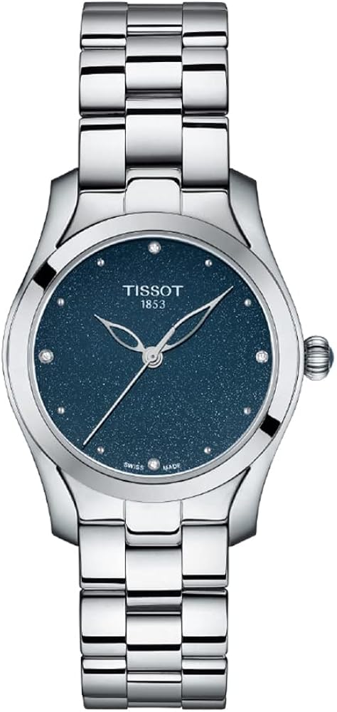 Tissot T-Wave/orologio donna/quadrante blu/cassa e bracciale acciaio Tissot T-Wave/orologio donna/quadrante blu/cassa e bracciale acciaio