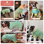 KYEESE Dog Pajamas Velvet Dog Pajamas Large Sized Dogs Comfy Pets Costume Soft Dogs Clothes Pet Onesie Yellow Ducks Pet Coat Stretchy Pets Body Suits After Surgery, 3X-Large - Image 4