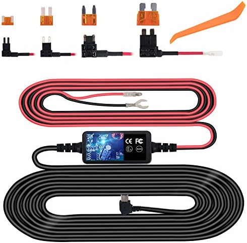 Dash Cam Hardwire Kit, Mini USB Hard Wire Kit Fuse for Dashcam
