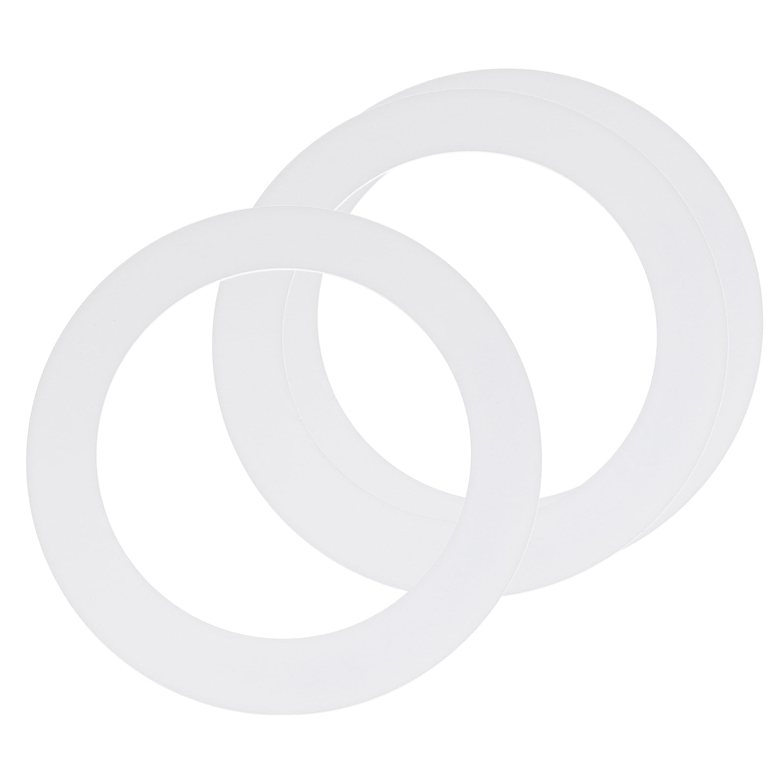 sourcing map Goof Ring for 6" Recessed Light 6.3"ID 8.7"OD Matte White 3Pcs
