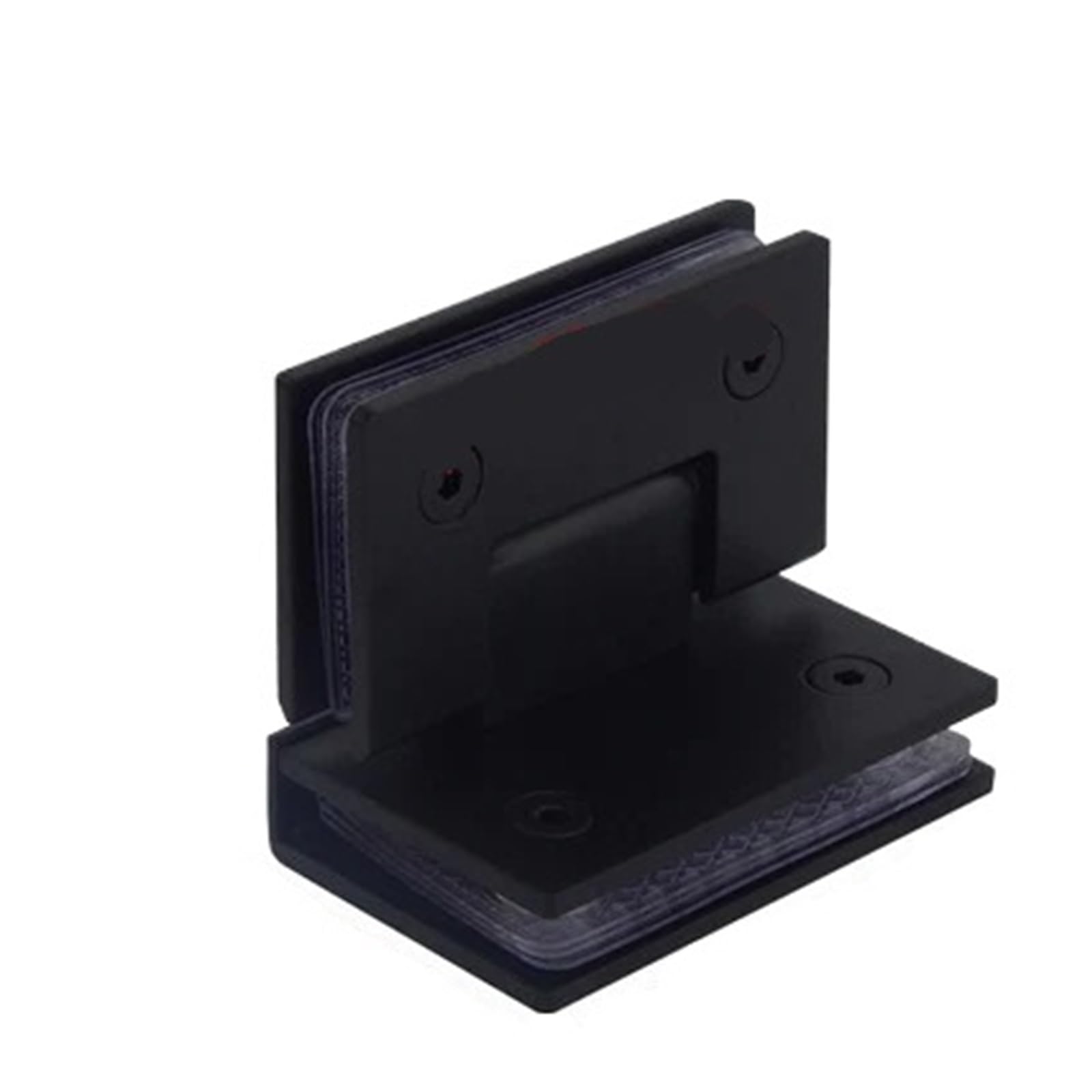 Bathroom Glass Door Hinges Stainless Steel Frameless Glass Door Hinge 90 Degrees of Bathroom Clamp Folding Clip Hinges(Color 3)