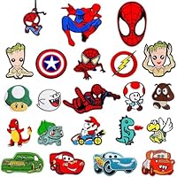 AUTOWNLUX 22 Stück Bügelflicken zum Kinder, Patches zum Aufbügeln Sortiert, Flicken zum Aufbügeln, Aufnäher zum Aufbügeln oder Aufnähen Kinderkleidung, Kleidung, Jacken, Rucksäcke