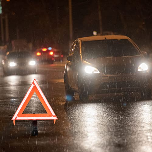 Safety Triangles DOT Approved, Standard Warning Triangles Enmergency Reflector, Emergency Triangles for Vehicles with Carry Case(3 Pack,Without Sand) - Image 5