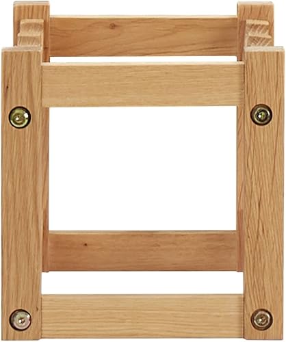 Miniatura 3 de THOYTOUI Estante independiente para botellas de vino, gabinete de madera para vino, para cocina, sala de estar, sótano, estante de vino para 6