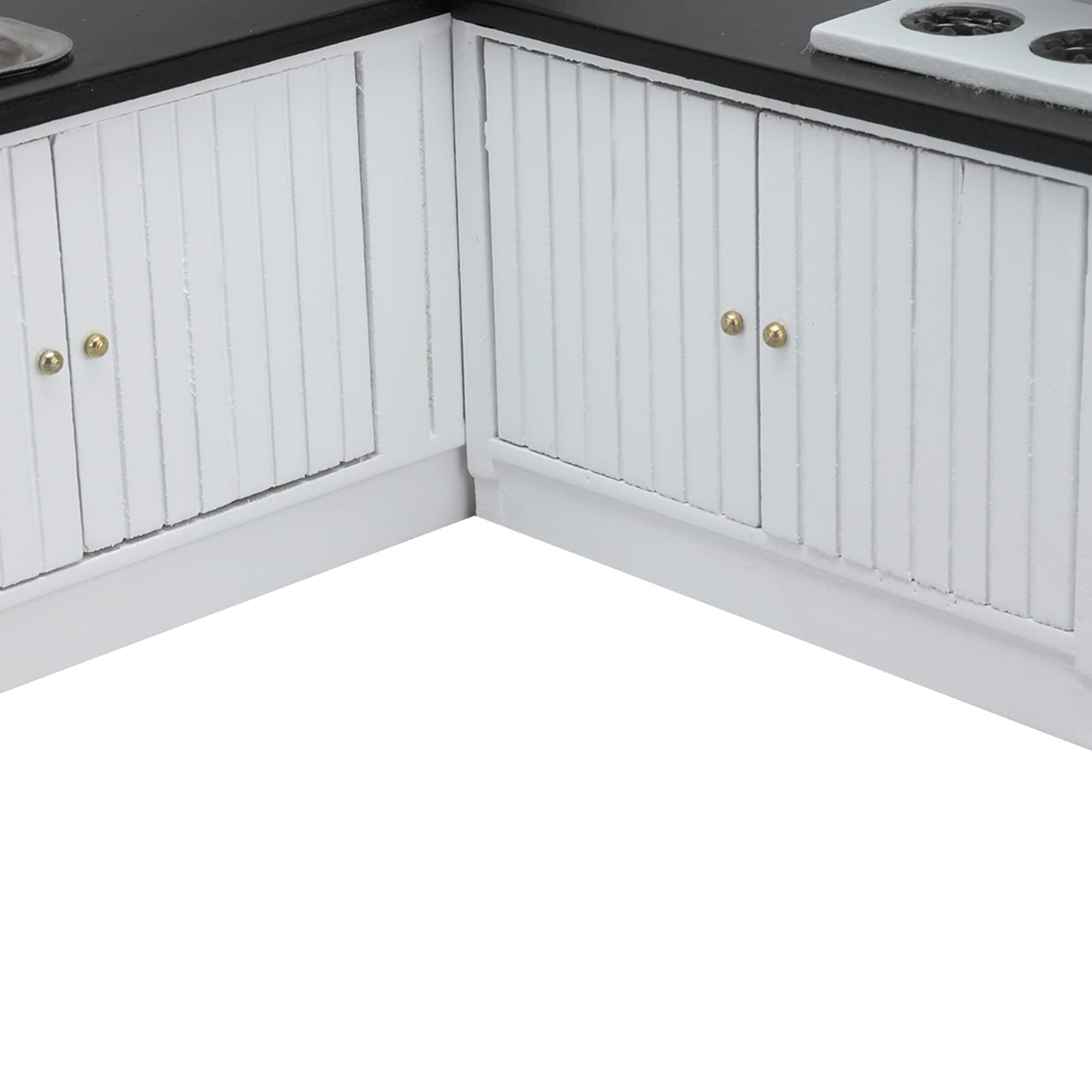 Cucina della Casa delle Bambole con Set di Mobili in Legno in Scala 1:12