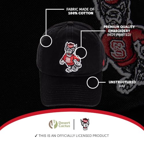 Gorra bordada ajustable North Carolina State University miniatura 4