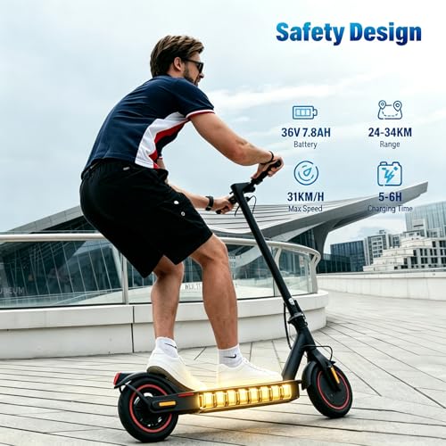 Image of Electric Scooter - Electric Scooter Adults, 1000W /500W Motor, 25 /21 /18 MPH, 10'' /8.5'' Tires, 28 /23 /21 Miles, APP Control, Dual Brake, Long Range Electric Scooter for Gift