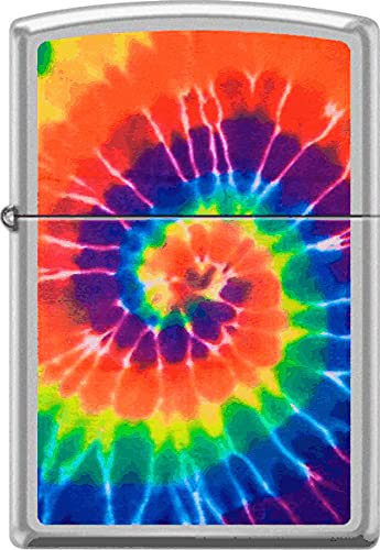 Encendedor Zippo Chrome diseño en espiral Tye Dye miniatura 1