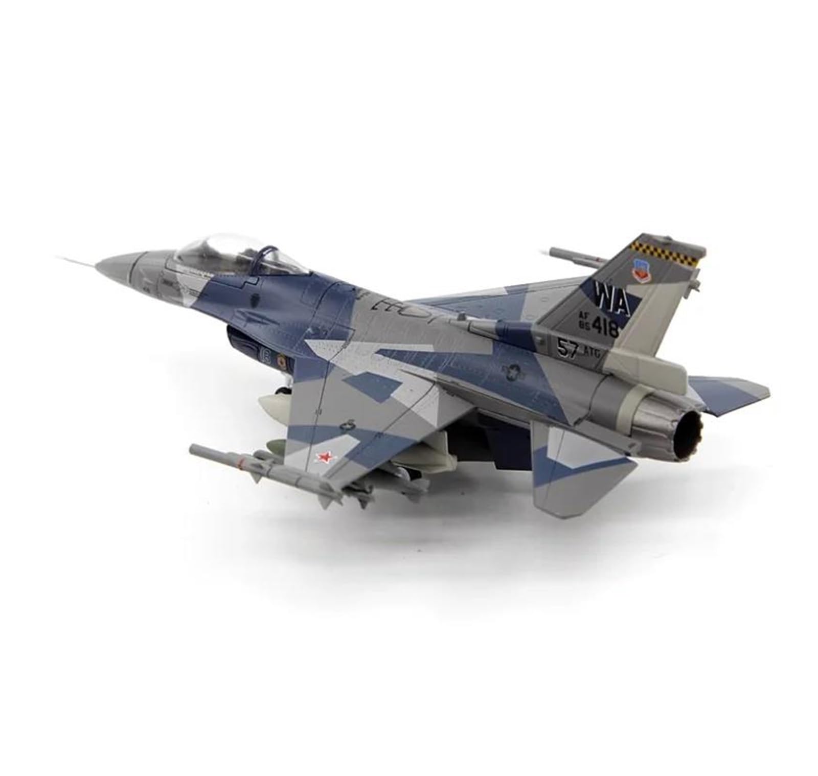 Model samolotu Irplane Model samolotu Zabawkowy model samolotu w skali 1/72 AF1 Siły Powietrzne USA F-16C Myśliwiec WA 85-0418 57-te skrzydło Gotowy model samolotu wroga F16