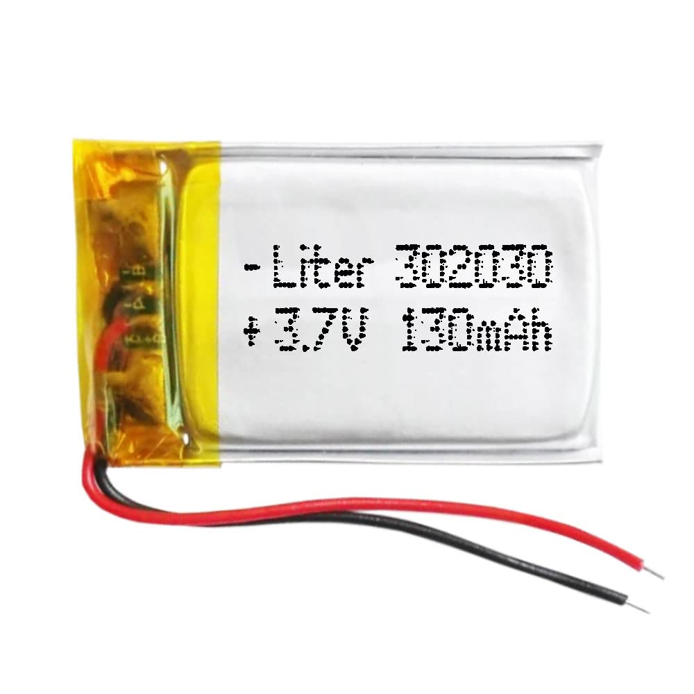 Batería 501035 LiPo 3.7V 130mAh 0.481Wh 1S 5C Liter Energy Battery para Electrónica Recargable teléfono portátil vídeo smartwatch Reloj GPS - No Apta para Radio Control 35x10x5mm (130mAh|501035) — view 18